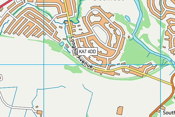 KA7 4DD map - OS VectorMap District (Ordnance Survey) KA7 4DD map - OS VectorMap District (Ordnance Survey)
