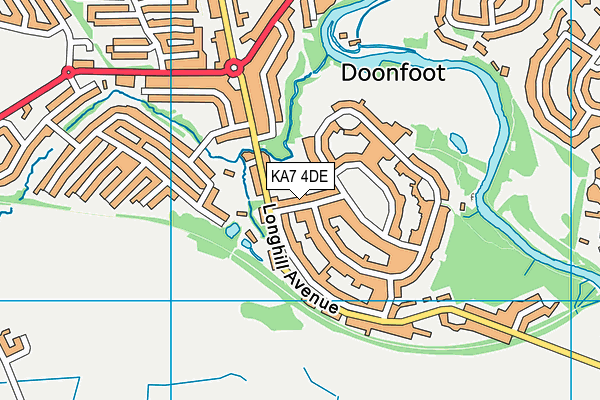 KA7 4DE map - OS VectorMap District (Ordnance Survey) KA7 4DE map - OS VectorMap District (Ordnance Survey)