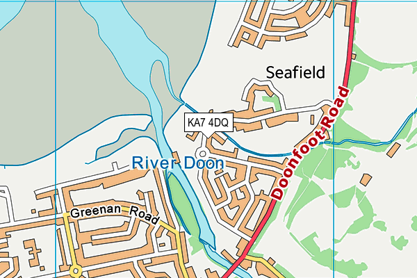 KA7 4DQ map - OS VectorMap District (Ordnance Survey) KA7 4DQ map - OS VectorMap District (Ordnance Survey)