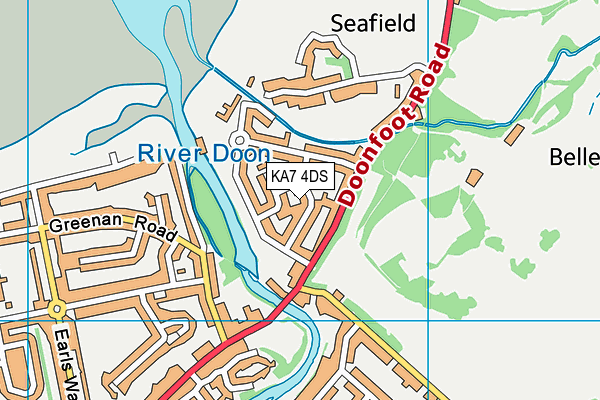 KA7 4DS map - OS VectorMap District (Ordnance Survey) KA7 4DS map - OS VectorMap District (Ordnance Survey)