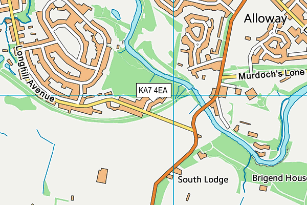 KA7 4EA map - OS VectorMap District (Ordnance Survey) KA7 4EA map - OS VectorMap District (Ordnance Survey)