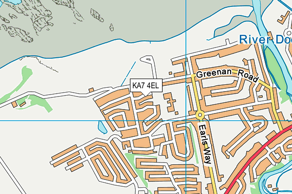 KA7 4EL map - OS VectorMap District (Ordnance Survey) KA7 4EL map - OS VectorMap District (Ordnance Survey)