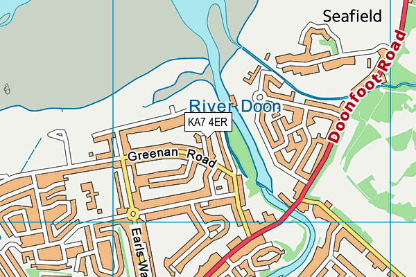 KA7 4ER map - OS VectorMap District (Ordnance Survey)
