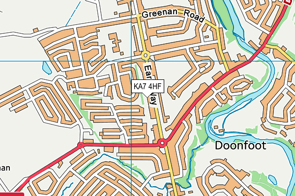 KA7 4HF map - OS VectorMap District (Ordnance Survey) KA7 4HF map - OS VectorMap District (Ordnance Survey)