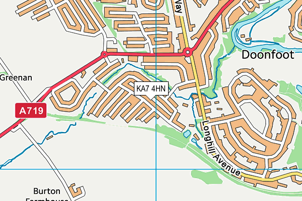 KA7 4HN map - OS VectorMap District (Ordnance Survey) KA7 4HN map - OS VectorMap District (Ordnance Survey)