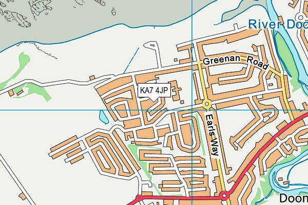 KA7 4JP map - OS VectorMap District (Ordnance Survey) KA7 4JP map - OS VectorMap District (Ordnance Survey)
