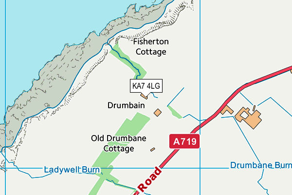 KA7 4LG map - OS VectorMap District (Ordnance Survey) KA7 4LG map - OS VectorMap District (Ordnance Survey)