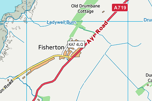 KA7 4LQ map - OS VectorMap District (Ordnance Survey) KA7 4LQ map - OS VectorMap District (Ordnance Survey)