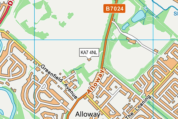 KA7 4NL map - OS VectorMap District (Ordnance Survey) KA7 4NL map - OS VectorMap District (Ordnance Survey)