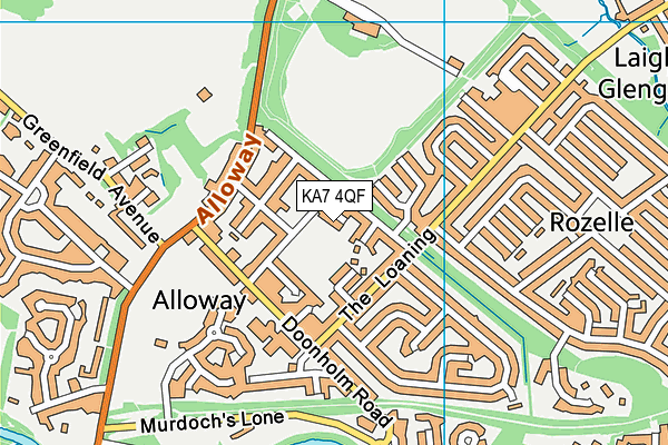 KA7 4QF map - OS VectorMap District (Ordnance Survey) KA7 4QF map - OS VectorMap District (Ordnance Survey)