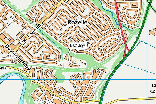 KA7 4QY map - OS VectorMap District (Ordnance Survey) KA7 4QY map - OS VectorMap District (Ordnance Survey)