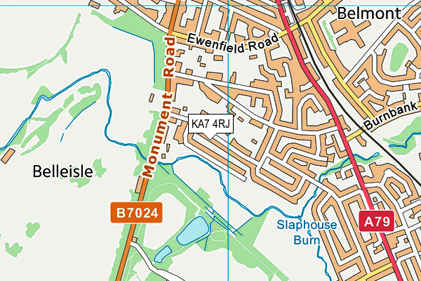 KA7 4RJ map - OS VectorMap District (Ordnance Survey) KA7 4RJ map - OS VectorMap District (Ordnance Survey)
