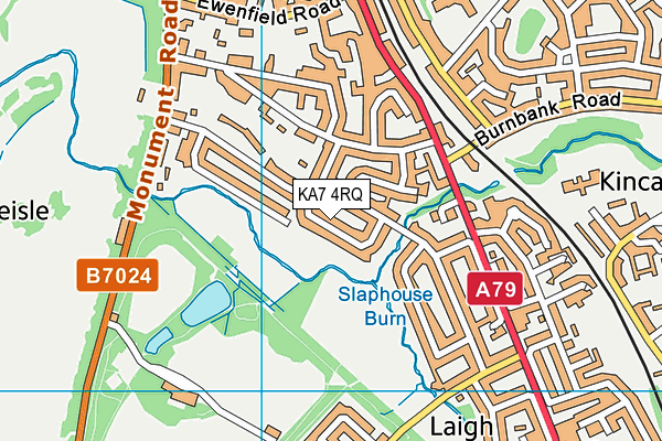 KA7 4RQ map - OS VectorMap District (Ordnance Survey) KA7 4RQ map - OS VectorMap District (Ordnance Survey)