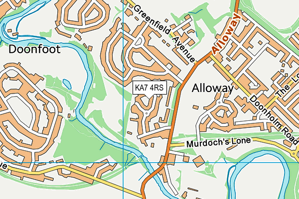 KA7 4RS map - OS VectorMap District (Ordnance Survey) KA7 4RS map - OS VectorMap District (Ordnance Survey)