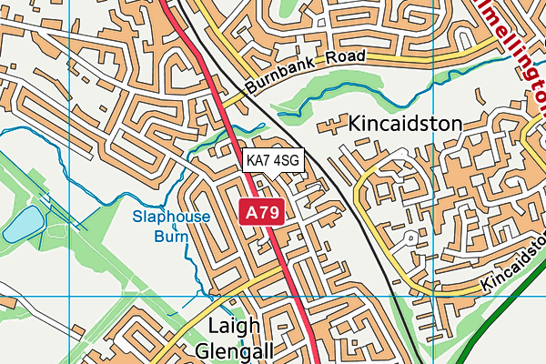 KA7 4SG map - OS VectorMap District (Ordnance Survey) KA7 4SG map - OS VectorMap District (Ordnance Survey)