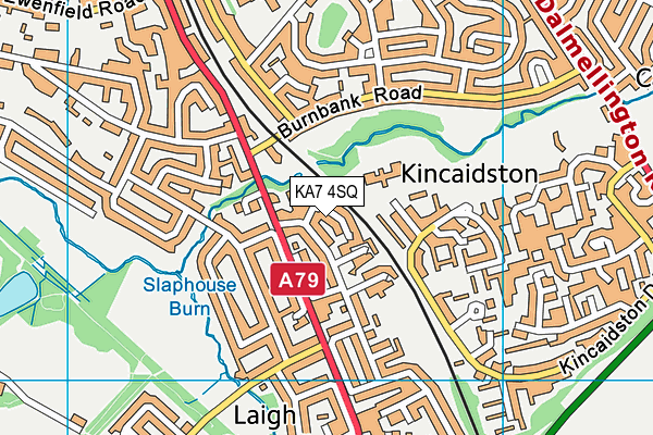 KA7 4SQ map - OS VectorMap District (Ordnance Survey) KA7 4SQ map - OS VectorMap District (Ordnance Survey)