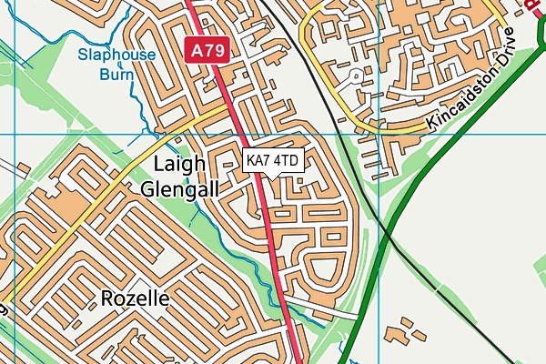 KA7 4TD map - OS VectorMap District (Ordnance Survey) KA7 4TD map - OS VectorMap District (Ordnance Survey)