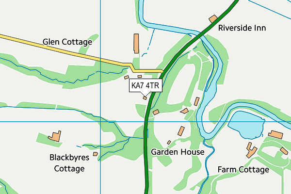 KA7 4TR map - OS VectorMap District (Ordnance Survey) KA7 4TR map - OS VectorMap District (Ordnance Survey)