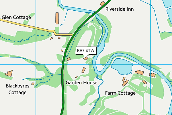 KA7 4TW map - OS VectorMap District (Ordnance Survey) KA7 4TW map - OS VectorMap District (Ordnance Survey)