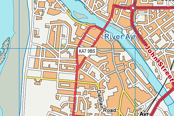 KA7 9BS map - OS VectorMap District (Ordnance Survey) KA7 9BS map - OS VectorMap District (Ordnance Survey)
