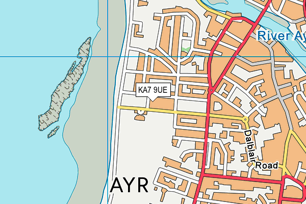 KA7 9UE map - OS VectorMap District (Ordnance Survey) KA7 9UE map - OS VectorMap District (Ordnance Survey)