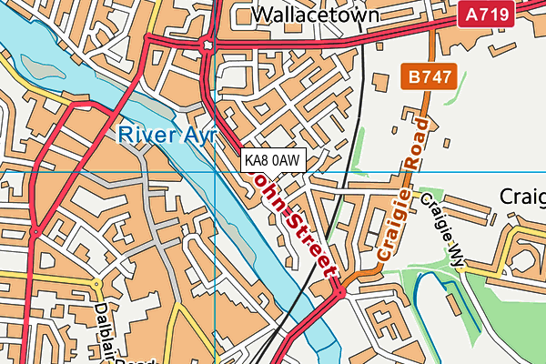 KA8 0AW map - OS VectorMap District (Ordnance Survey) KA8 0AW map - OS VectorMap District (Ordnance Survey)