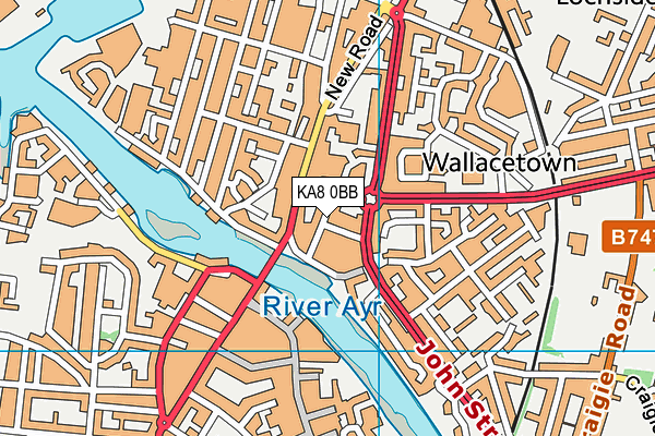 KA8 0BB map - OS VectorMap District (Ordnance Survey) KA8 0BB map - OS VectorMap District (Ordnance Survey)