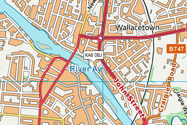 KA8 0BJ map - OS VectorMap District (Ordnance Survey) KA8 0BJ map - OS VectorMap District (Ordnance Survey)