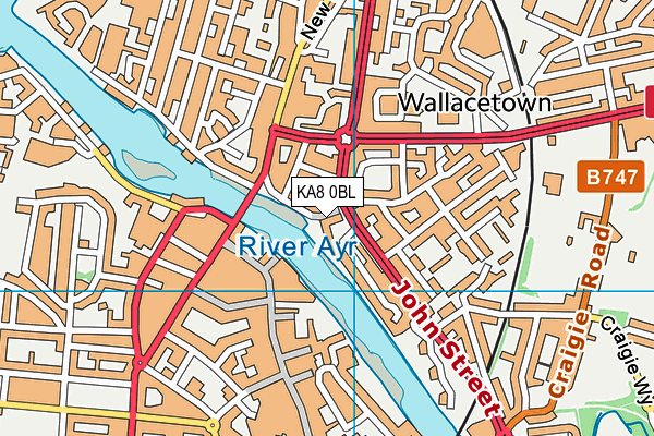 KA8 0BL map - OS VectorMap District (Ordnance Survey) KA8 0BL map - OS VectorMap District (Ordnance Survey)