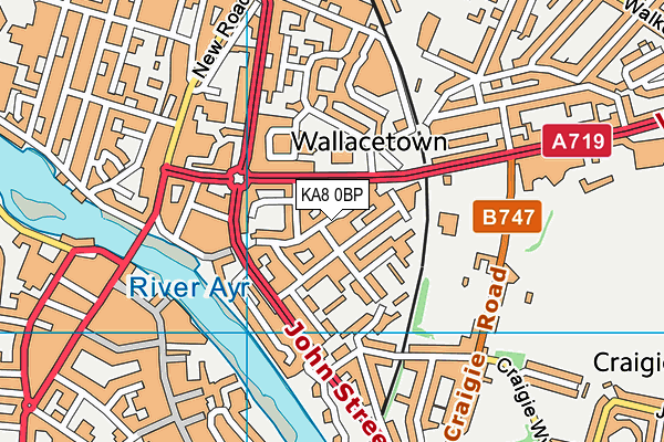 KA8 0BP map - OS VectorMap District (Ordnance Survey) KA8 0BP map - OS VectorMap District (Ordnance Survey)