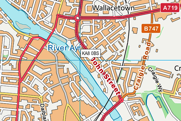 KA8 0BS map - OS VectorMap District (Ordnance Survey) KA8 0BS map - OS VectorMap District (Ordnance Survey)