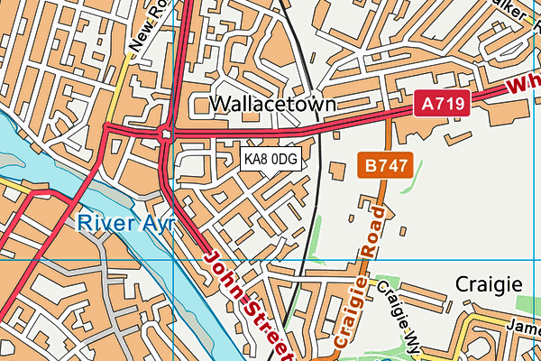 KA8 0DG map - OS VectorMap District (Ordnance Survey) KA8 0DG map - OS VectorMap District (Ordnance Survey)