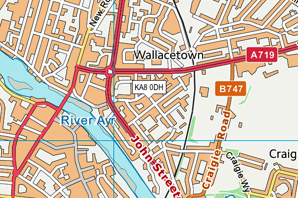 KA8 0DH map - OS VectorMap District (Ordnance Survey) KA8 0DH map - OS VectorMap District (Ordnance Survey)