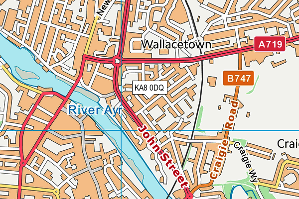 KA8 0DQ map - OS VectorMap District (Ordnance Survey) KA8 0DQ map - OS VectorMap District (Ordnance Survey)