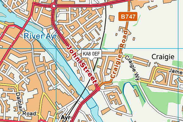 KA8 0EF map - OS VectorMap District (Ordnance Survey) KA8 0EF map - OS VectorMap District (Ordnance Survey)