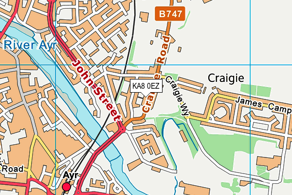 KA8 0EZ map - OS VectorMap District (Ordnance Survey) KA8 0EZ map - OS VectorMap District (Ordnance Survey)