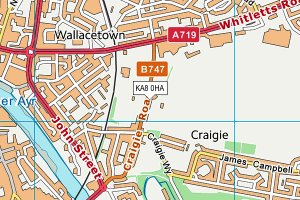 KA8 0HA map - OS VectorMap District (Ordnance Survey) KA8 0HA map - OS VectorMap District (Ordnance Survey)