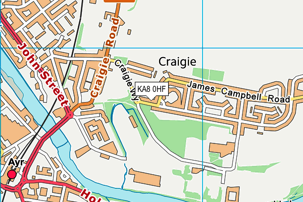 KA8 0HF map - OS VectorMap District (Ordnance Survey) KA8 0HF map - OS VectorMap District (Ordnance Survey)