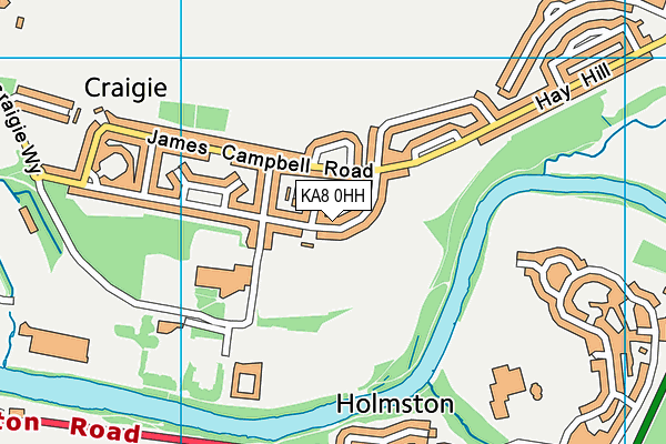 KA8 0HH map - OS VectorMap District (Ordnance Survey) KA8 0HH map - OS VectorMap District (Ordnance Survey)