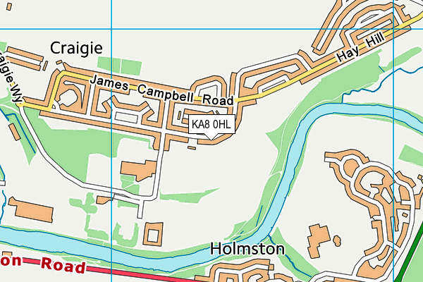 KA8 0HL map - OS VectorMap District (Ordnance Survey) KA8 0HL map - OS VectorMap District (Ordnance Survey)