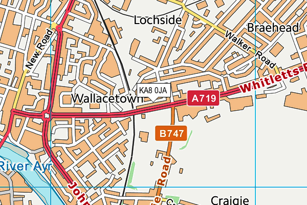 KA8 0JA map - OS VectorMap District (Ordnance Survey) KA8 0JA map - OS VectorMap District (Ordnance Survey)