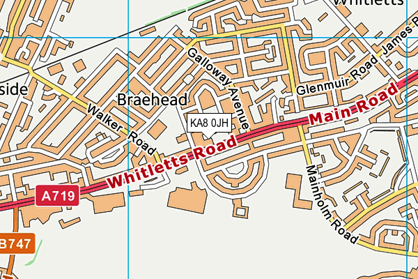 KA8 0JH map - OS VectorMap District (Ordnance Survey) KA8 0JH map - OS VectorMap District (Ordnance Survey)