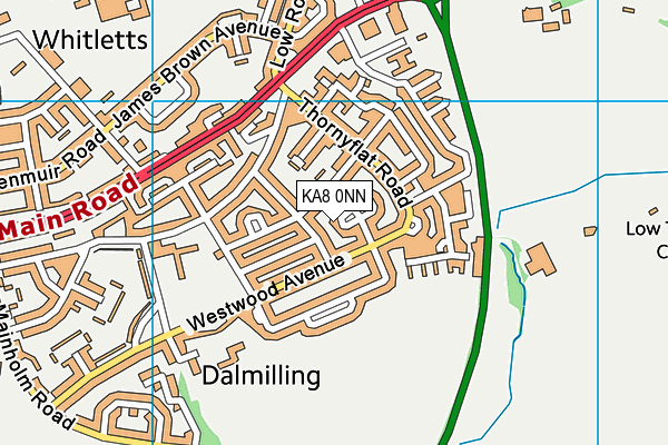 KA8 0NN map - OS VectorMap District (Ordnance Survey) KA8 0NN map - OS VectorMap District (Ordnance Survey)