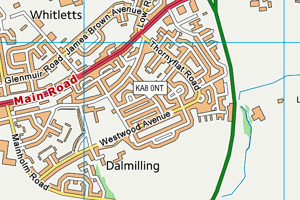 KA8 0NT map - OS VectorMap District (Ordnance Survey) KA8 0NT map - OS VectorMap District (Ordnance Survey)