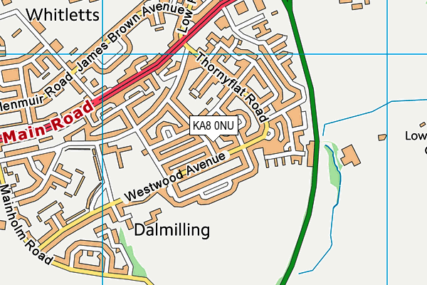 KA8 0NU map - OS VectorMap District (Ordnance Survey) KA8 0NU map - OS VectorMap District (Ordnance Survey)