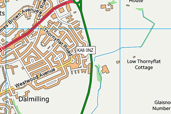 KA8 0NZ map - OS VectorMap District (Ordnance Survey) KA8 0NZ map - OS VectorMap District (Ordnance Survey)