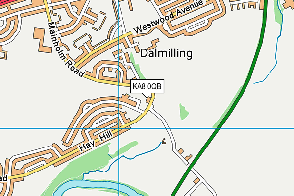 KA8 0QB map - OS VectorMap District (Ordnance Survey) KA8 0QB map - OS VectorMap District (Ordnance Survey)