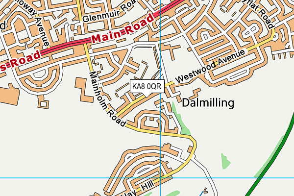 KA8 0QR map - OS VectorMap District (Ordnance Survey) KA8 0QR map - OS VectorMap District (Ordnance Survey)