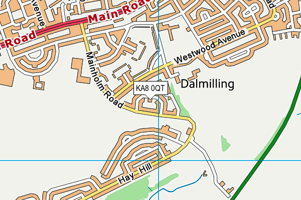 KA8 0QT map - OS VectorMap District (Ordnance Survey) KA8 0QT map - OS VectorMap District (Ordnance Survey)