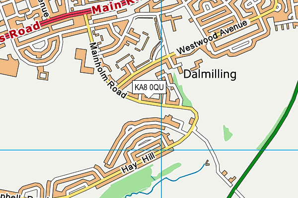 KA8 0QU map - OS VectorMap District (Ordnance Survey) KA8 0QU map - OS VectorMap District (Ordnance Survey)